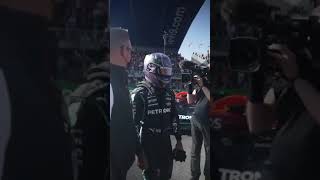 A section of Dutch Fans applauding Lewis hamilton after #DutchGP Quali