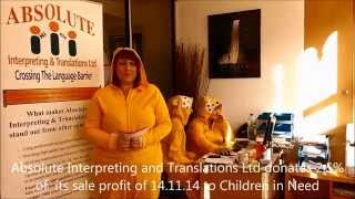 Absolute Interpreting and Translations Ltd Donates to Children in Need