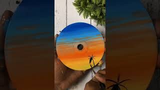 Acrylic Painting on CD| Painting tutorial #shorts