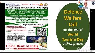 Defence Welfare Call- World Tourism Day- Service Industry