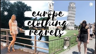 Clothes I regret taking to Europe & wish i took / what I took to Europe in-depth! / Kimberley Wilcox