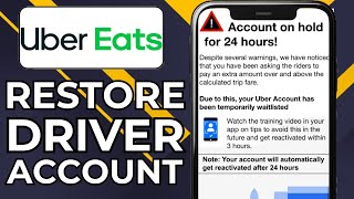 HOW TO REACTIVATE UBER DRIVER ACCOUNT (2024)