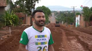 INICIO DA CONSTRUÇÃO DA PAVIMENTAÇÃO DO ASFALTO NA RUA ESTRADA BOAIDEIRO