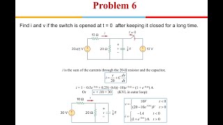 Electrical Science; Problems and Solutions First Order Circuits