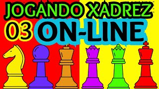 JOGANDO XADREZ ON-LINE #03 - #chess #xadrez #chess.com #mate #xequemate #jogoonline #chess #xadrez