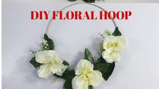 DIY Floral Hoops | Bridal Round Bouquet