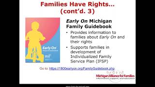 Early On Rights: Procedural Safeguards- Michigan Alliance for Families