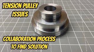 Loose Tensioner Pulley on the Vevor Mini Lathe Collaboration Process to find a solution - Redesign