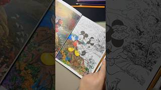 Disney Coloring#disney #disneyparks #satisfying #disneyworld #disneycoloringbook #thomaskinkade