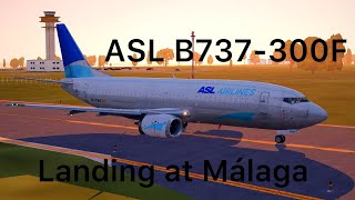 737-300F Landing at Málaga | LEMG Runway 31 | X-Plane 11 11.50