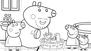 Bath Song | Peppa Pig Coloring Pages