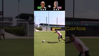 Roberto Carlos vs Beckham | Freekick Challenge 😮‍💨