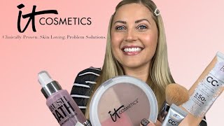 FULL FACE USING ONLY IT COSMETICS! Full Coverage Foundation for the Driest of Skin!