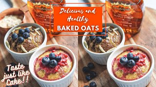 Delicious Baked Oats Recipe | How to | Easy Oatmeal Cake | Oven or Microwave | TikTok Healthy Recipe