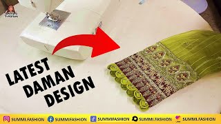 Latest daman design 2022 | winter dress cutting and stitching | summi fashion