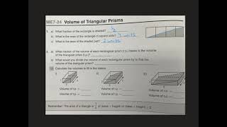 Volume of a triangular prism