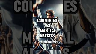 AI Draws Countries As Martial Artists #ai #aiart #shorts #martialarts #countries