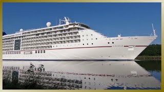 Cruise Ship EUROPA 2 passing Ferry Point KUDENSEE // Kiel Canal // September 14, 2020