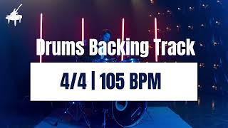 Special Drum Beat | 4/4 | 105 BPM | Drums Backing Track for practise