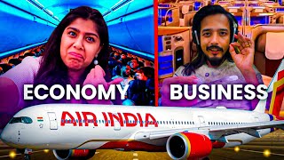 New Air India A350: Business Class vs Economy review! @SukritiHere