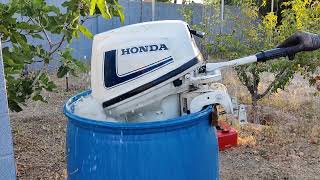 7.5HP HONDA B75 OUTBOARD MOTOR  TEST