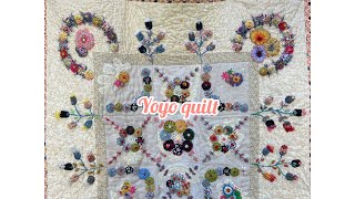 Cécile Franconie’s yoyo quilt challenge