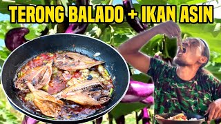 TERONG BALADO IKAN ASIN‼️Mukbang Asmr