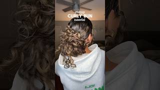 Messy Curly Bun Tutorial