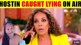 “THE VIEW’s “ Sunny Hostin FORCED by Producer To Correct Her Lie LIVE On The View