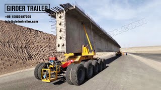 GIRDER TRAILER-Construction 5 Axis 180T Girder Transport Steering Trailer Dolly