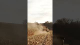 The Mighty Green Machine in Corn Harvest Action