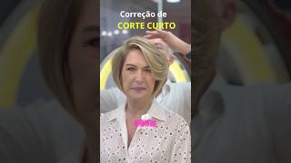 Correcção de CORTE CURTO - Amei e vc? #shorts #hair #haircut #shorthair #hairstyle