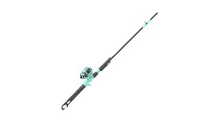 Zebco Rambler Fishing Reel and Rod Combo, Durable Fiberglass Rod with Built-in Carabiner, Patented