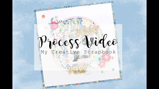 bunny pose layout -  my creative scrapbook kit club