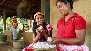 Egg Ball Deviled. let's taste it with egg rice that I make differently.. .village kitchen recipe