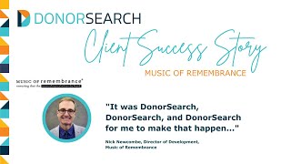 Music of Remembrance Client Success Story