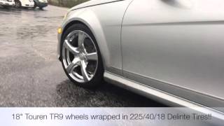 2013 Mercedes C-300 sitting on 18" Touren T9 wheels leaving RimTime Stone Mountain