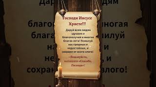 Господи Иисусе Христе!!! Даруй всем людям здравия и благополучия и многая благая лета!