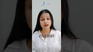 👏It's a July 2024 Wrap-up !! July Current Affairs #lawwithjiya #trending #creatingforindia #shorts