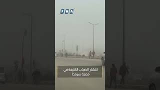 خيم الضباب الكثيف في ساعات الصباح الباكر هذا اليوم على معظم أرجاء ريف إدلب الشمالي