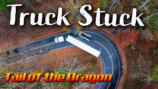 Semi Stuck on Tail of the Dragon - Nov. 1, 2024