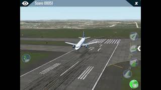 I landed this Airbus A320 us airways in the runway in X-plane flight simulator