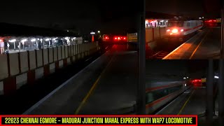 22623 Chennai Egmore - Madurai Junction Mahal Express with WAP7 locomotive | AK VLOGS AND TRAVELS