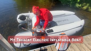 First Day With New Takacat Inflatable Electric Boat