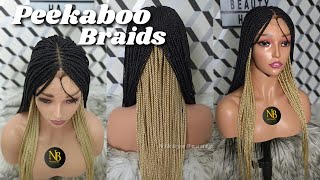 Box Braids Closure Wig Making From Start To Finish / Colour Mix Braided Wig