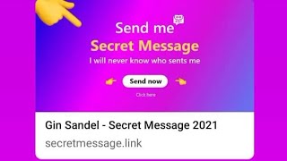 PAANO ILAGAY SA STORY ANG SECRET MESSAGE LINK