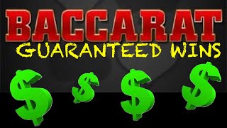 BEST BACCARAT STRATEGY EVER GUARANTEED 100% WINS