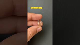 Golden rutile beautiful and unique peace for pendant l Dm on insta l #shorts