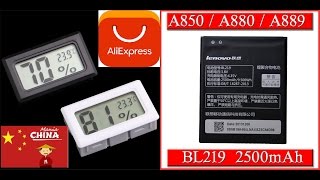 Аккумулятор для телефона Lenovo Bl219   Гигрометр  с AliExpress (АлиЭкспресс) распаковка и обзор