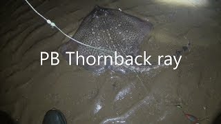 Fishing blackpool PB Thornback ray Chatsworth avenue low water